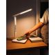 Brilagi - LED Prigušiva stolna lampa s bežičnim punjenjem QI i USB-om REGINA LED/8,5W/230V bijela