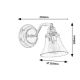 Rabalux  - Zidna lampa za kupaonicu ANTOINE 1xE14/40W/230V IP44