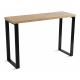 Radni stol BLAT 120x40 cm crna/smeđa