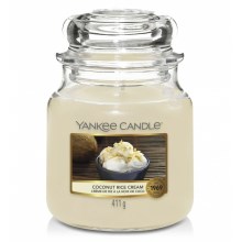 Yankee Candle - Mirisna svijeća COCONUT RICE CREAM srednja 411g 65-75 sati