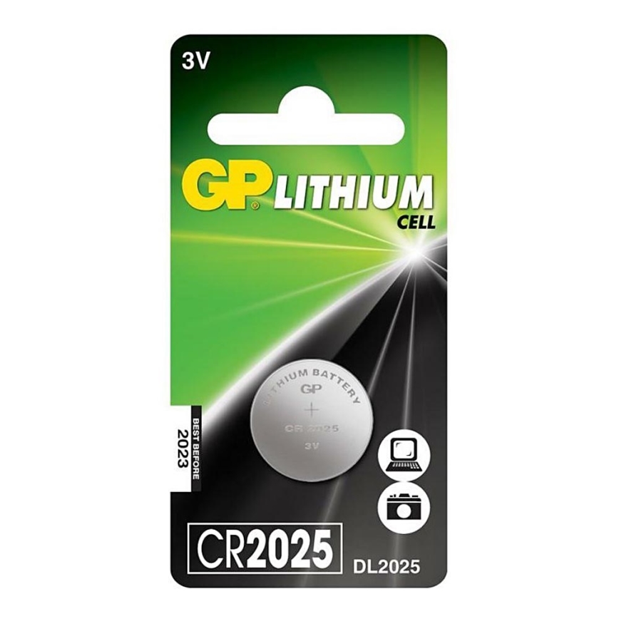 1 kom Litijska baterija gumbasta CR2025 GP 3V/170mAh