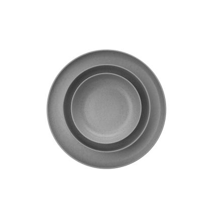 12-dijelni set za jelo, siva/porculan