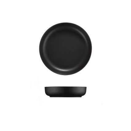 16-dijelni komplet za jelo, crni/porculan