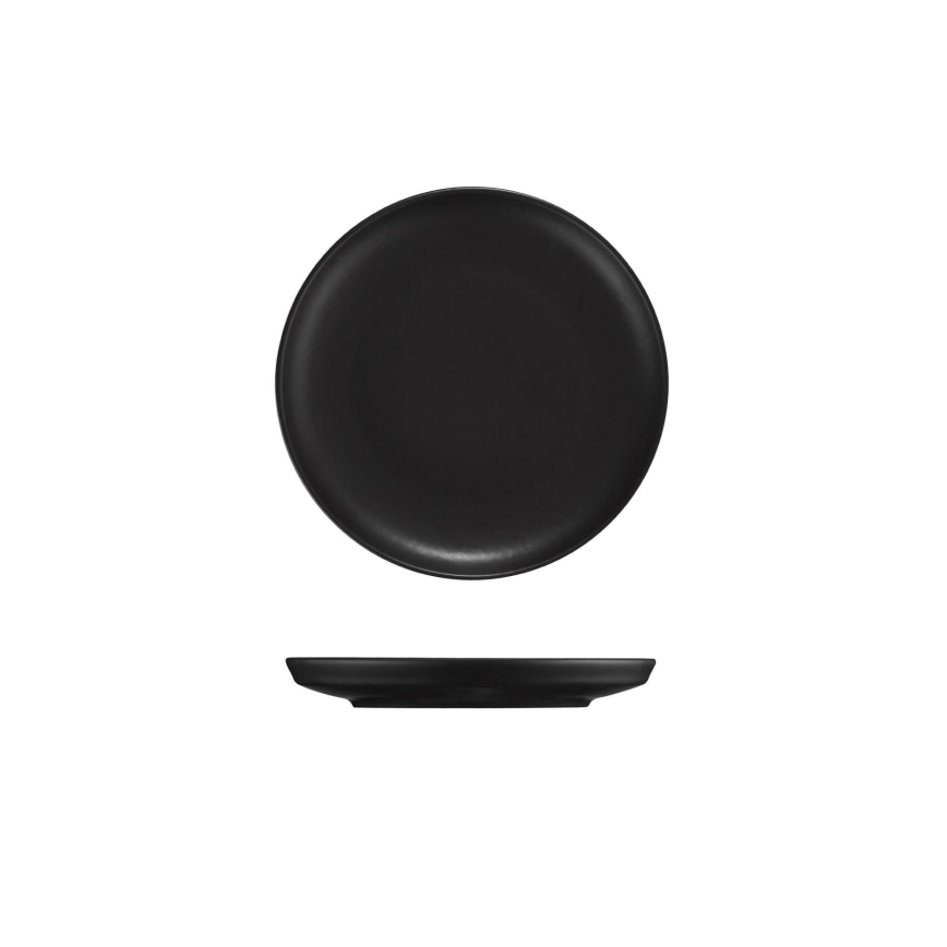 16-dijelni komplet za jelo, crni/porculan