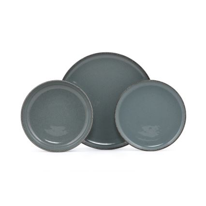 18-dijelni komplet posuđa plavi/porculan