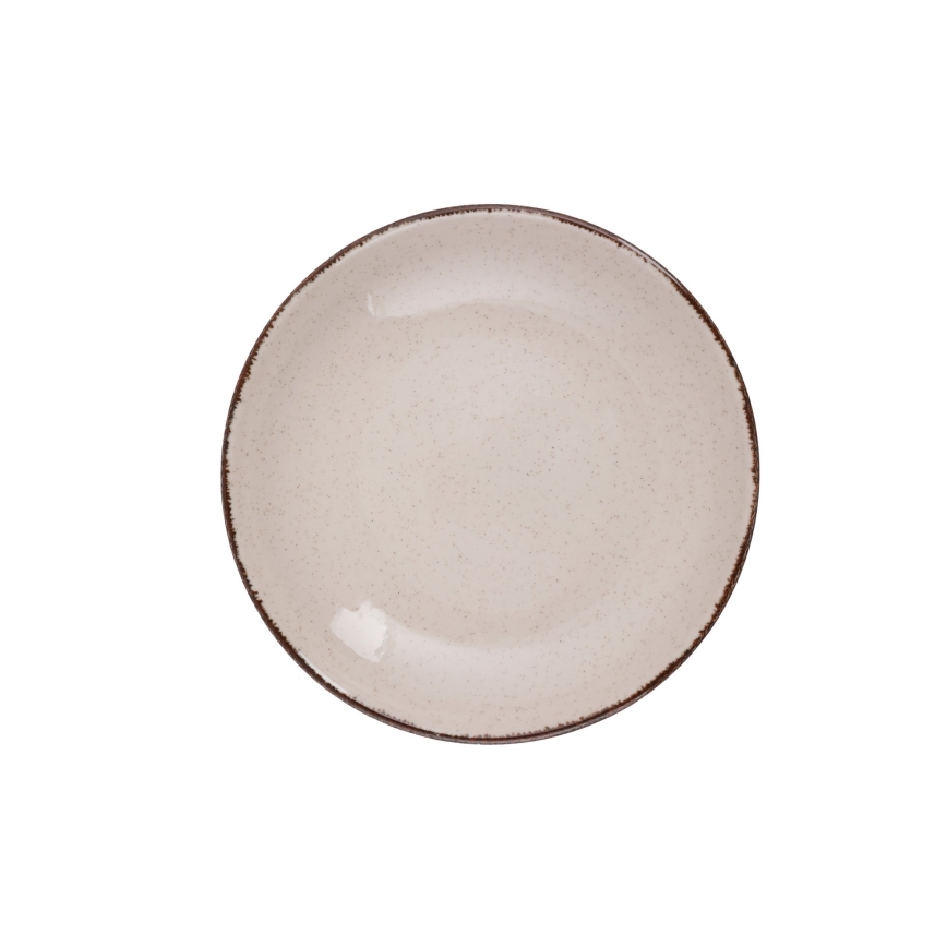 18-dijelni set za jelo, bež, porculan