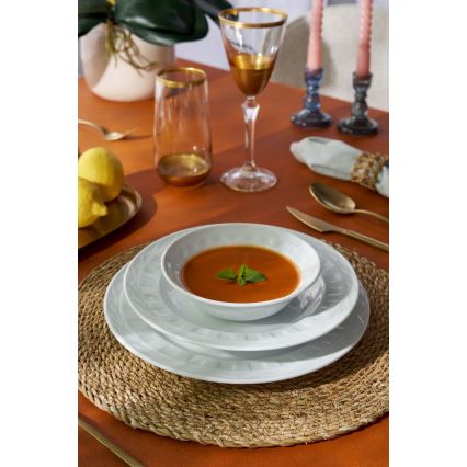 18-dijelni set za jelo, bijeli/porculan