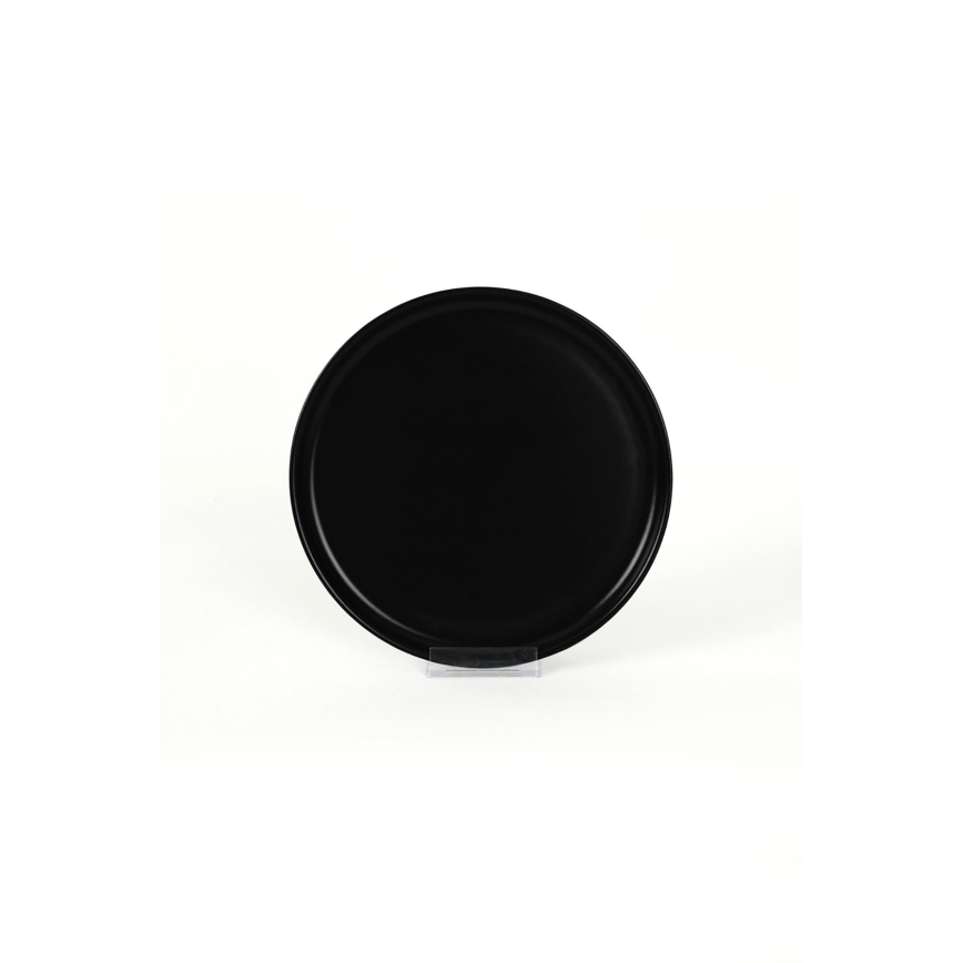 18-dijelni set za jelo, crni/keramika