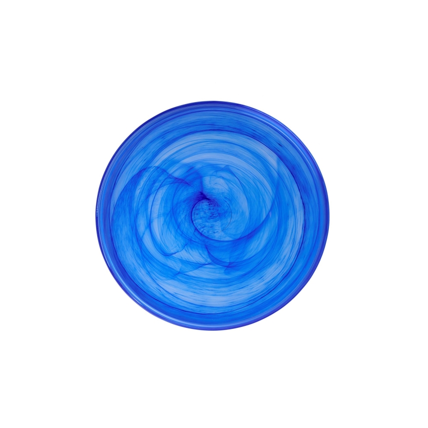 18-dijelni set za jelo, plavi/staklo