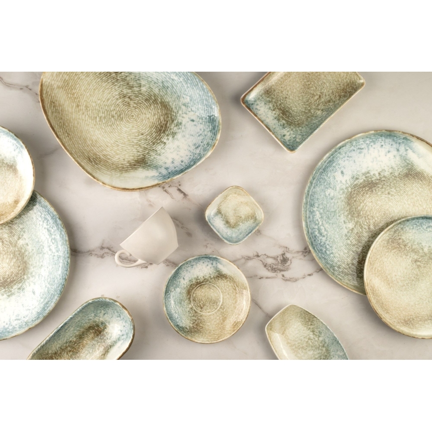 18-dijelni set za jelo, šaren/porculan