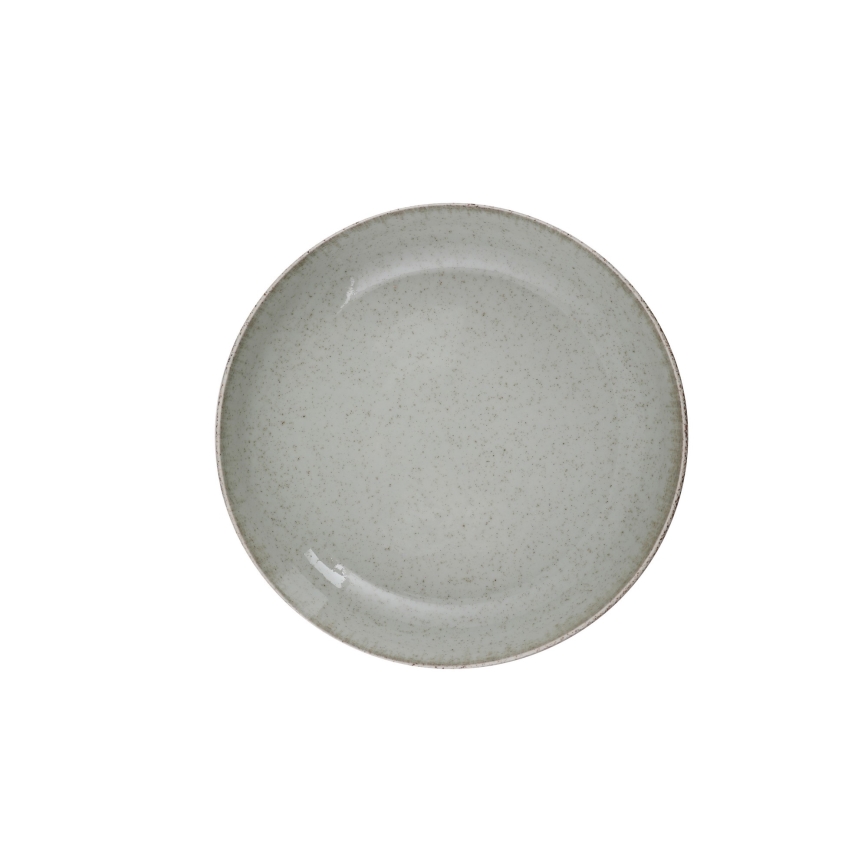 18-dijelni set za jelo, zeleni/porculan