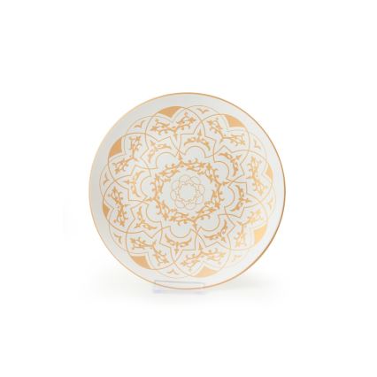 24-dijelni keramički set za jelo, bijeli/zlatni