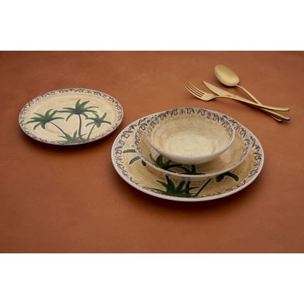 24-dijelni keramički set za jelo, šarenih boja