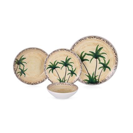 24-dijelni keramički set za jelo, šarenih boja