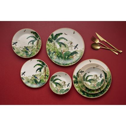 24-dijelni šareni keramički set za jelo