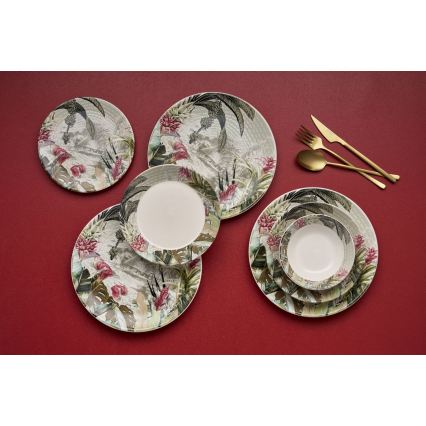 24-dijelni šareni keramički set za jelo