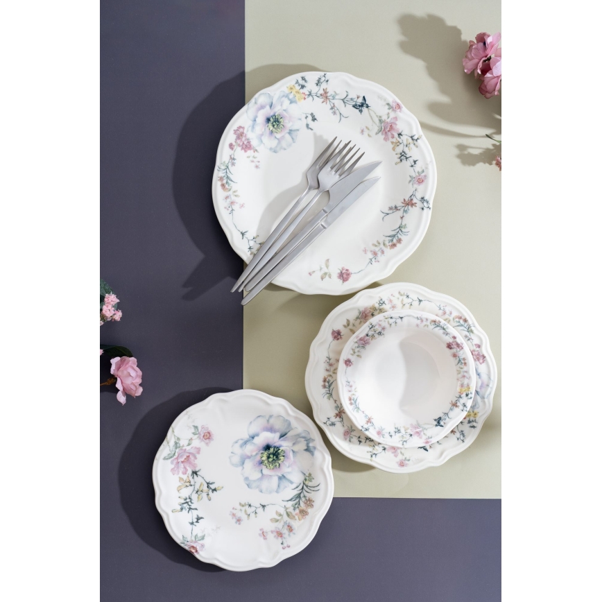 24-dijelni šareni set od porculana