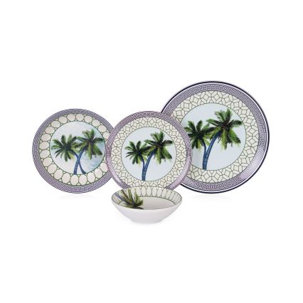 24-dijelni šareni set posuđa/keramika