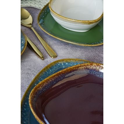 24-dijelni šareni set posuđa od kamenine