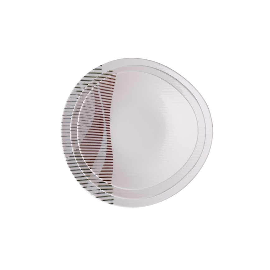 24-dijelni šareni set za jelo, porculan