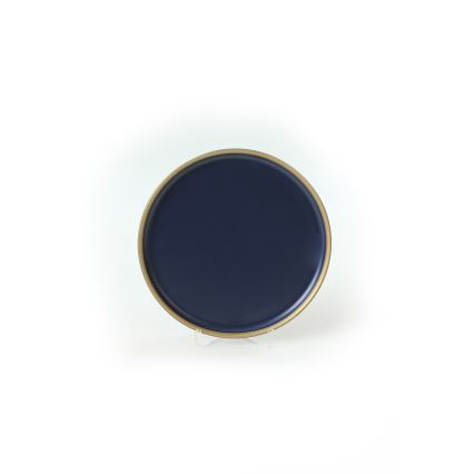 24-dijelni set posuđa plava/zlatna/keramika