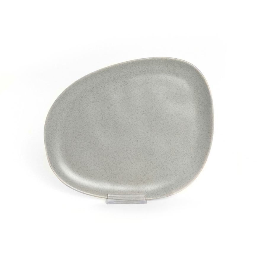 24-dijelni set posuđa, siva/kamenina