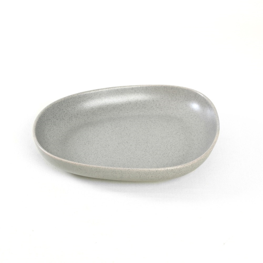 24-dijelni set posuđa, siva/kamenina