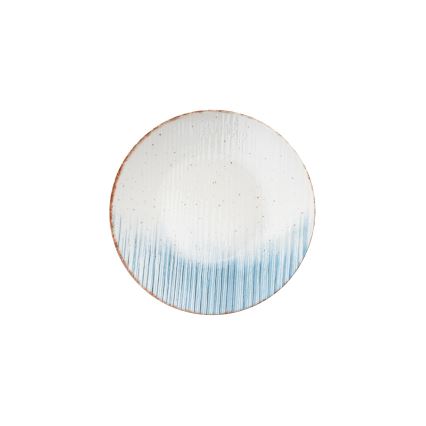 24-dijelni set za jelo, bijela/plava, porculan