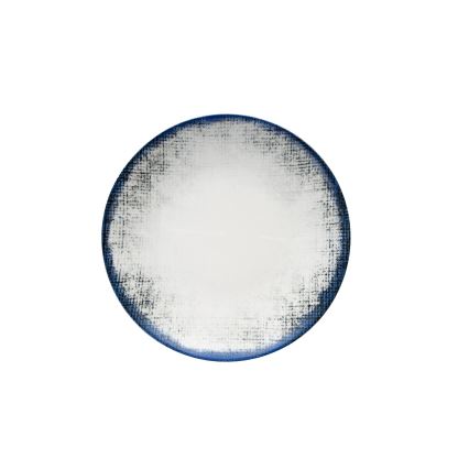 24-dijelni set za jelo, bijele/plave boje, porculan