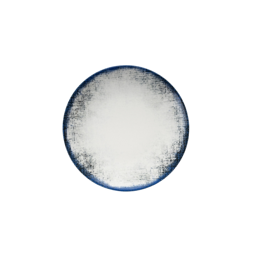 24-dijelni set za jelo, bijele/plave boje, porculan