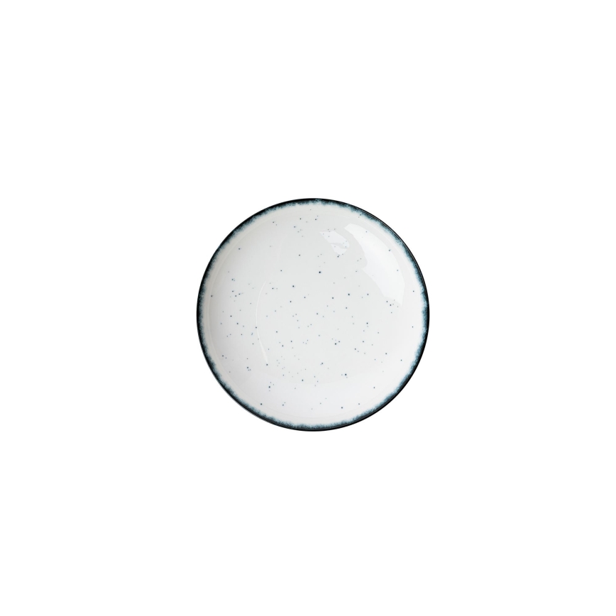 24-dijelni set za jelo, bijeli/crni, porculan