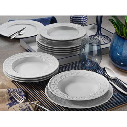 24-dijelni set za jelo, bijeli/porculan