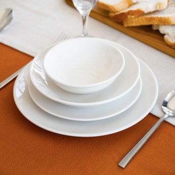 24-dijelni set za jelo, bijeli porculan