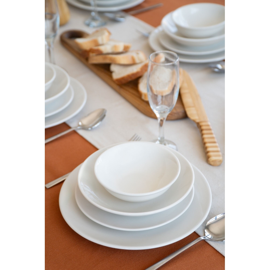 24-dijelni set za jelo, bijeli porculan