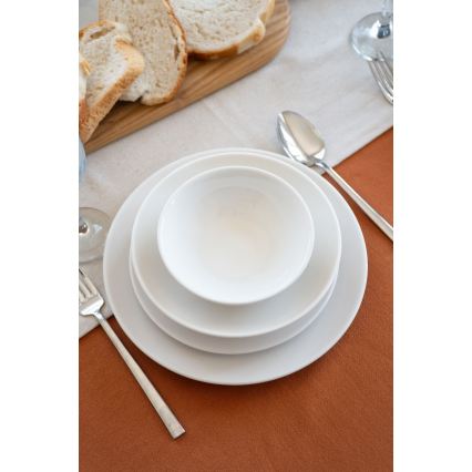 24-dijelni set za jelo, bijeli porculan