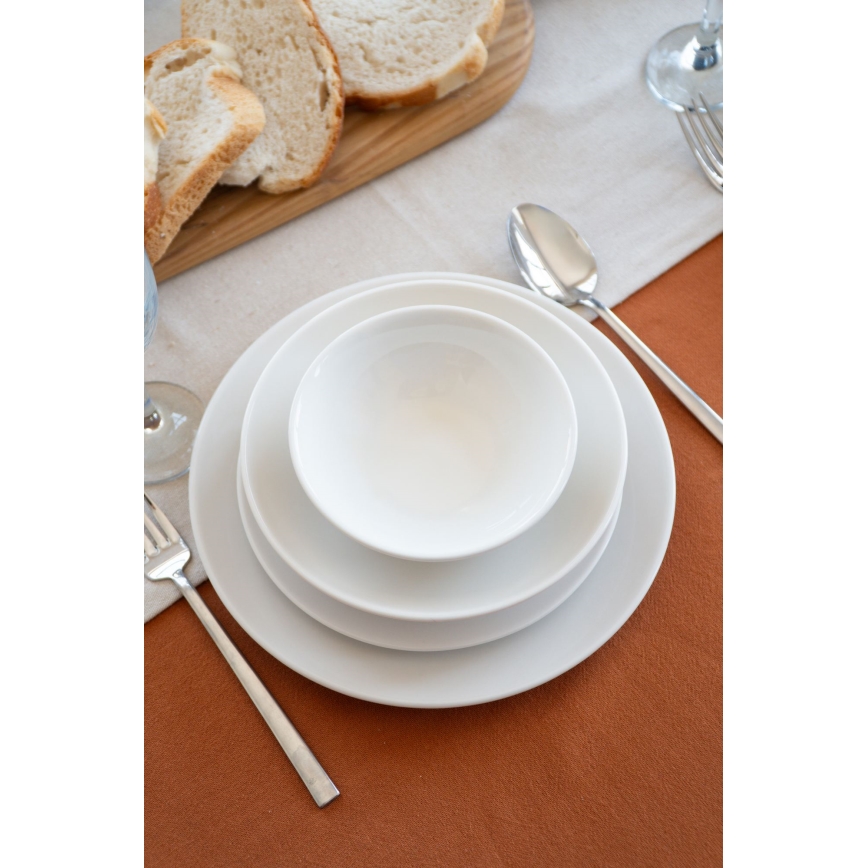 24-dijelni set za jelo, bijeli porculan