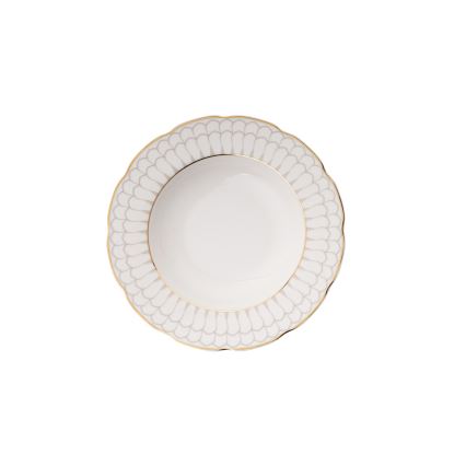 24-dijelni set za jelo, bijeli/zlatni, porculan