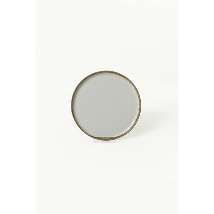 24-dijelni set za jelo, krem/smeđa/keramika