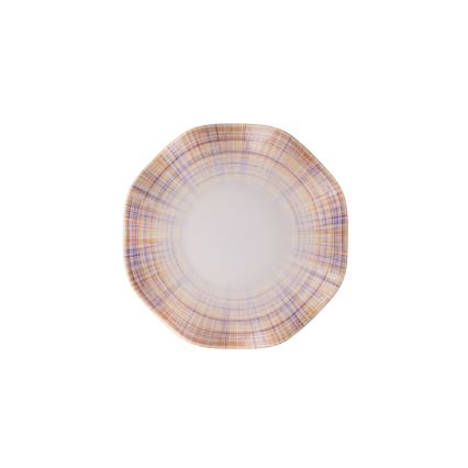 24-dijelni set za jelo, narančasta/plava, porculan