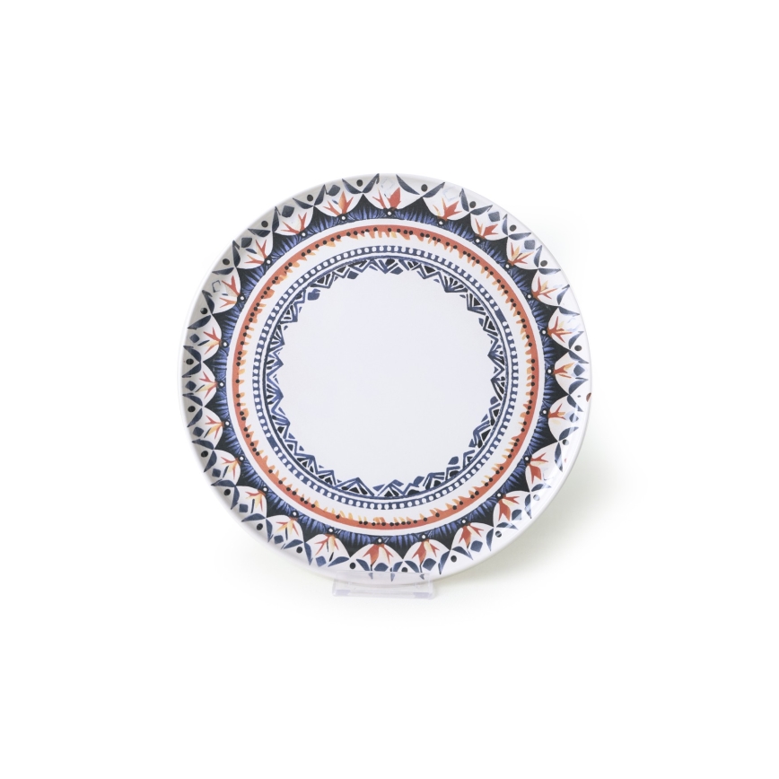 24-dijelni set za jelo – šaren, od kamenine