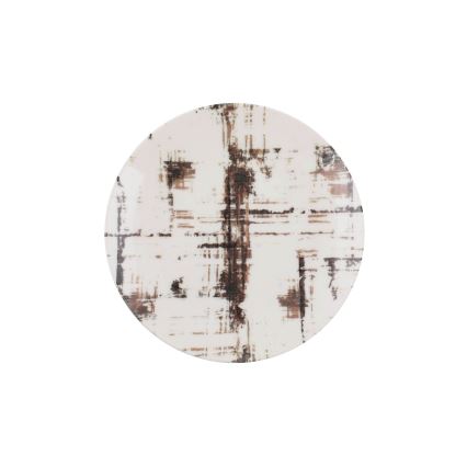 24-dijelni set za jelo, smeđe/bijele boje, od porculana