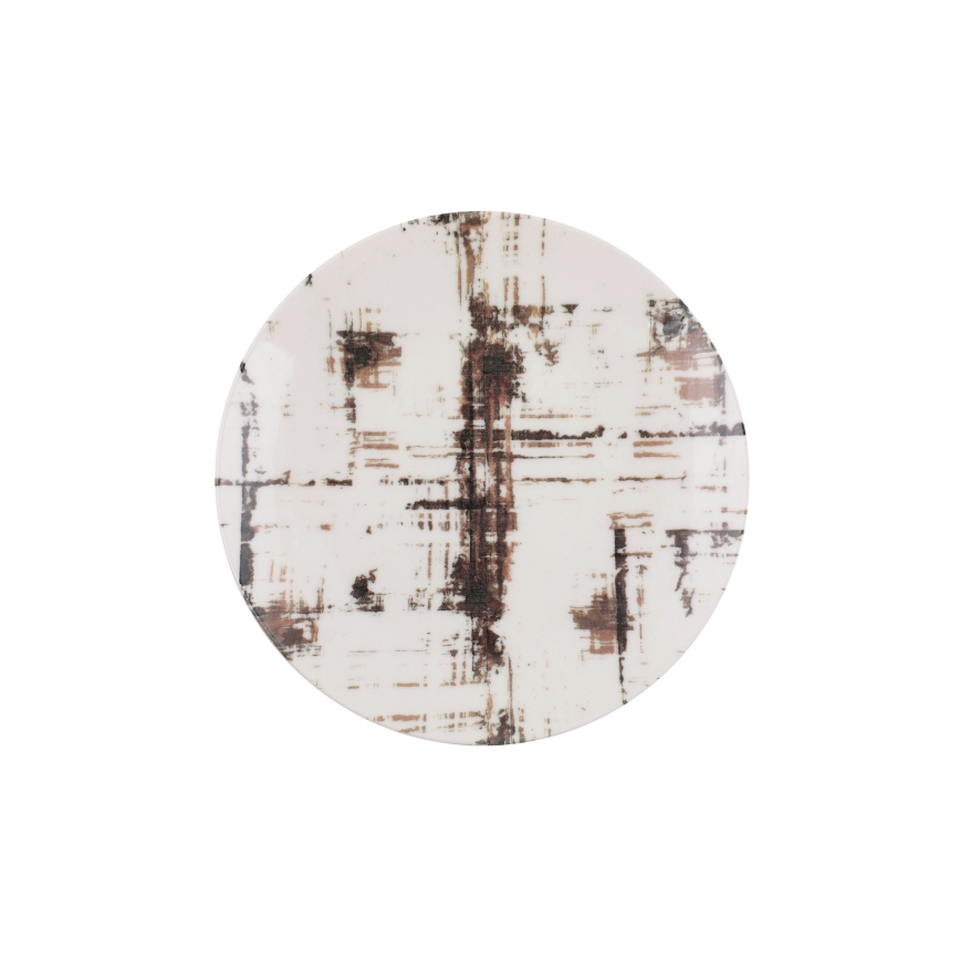 24-dijelni set za jelo, smeđe/bijele boje, od porculana