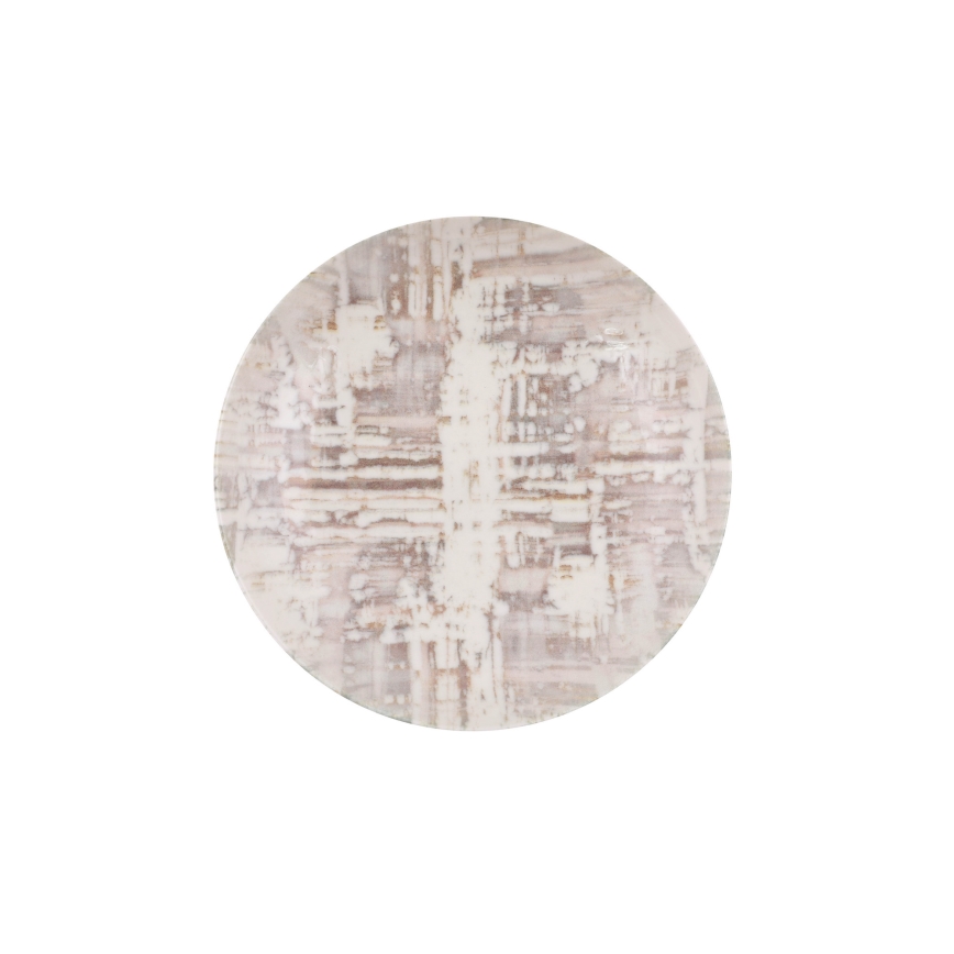 24-dijelni set za jelo, smeđe/bijele boje, od porculana