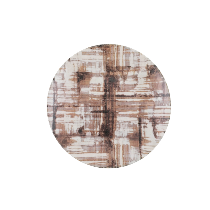 24-dijelni set za jelo, smeđe/bijele boje, od porculana