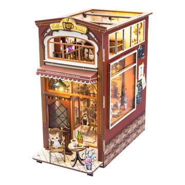 2Kids Toys - 3D slagalica LED Podupirač za knjige Kafić 2xAAA