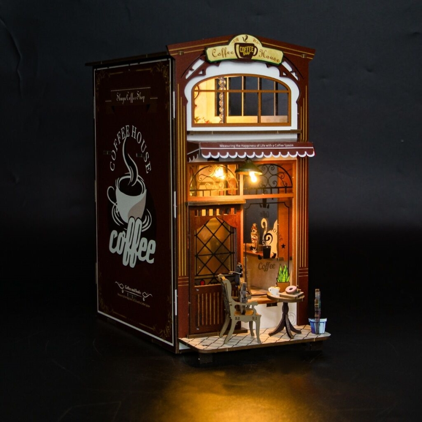 2Kids Toys - 3D slagalica LED Podupirač za knjige Kafić 2xAAA