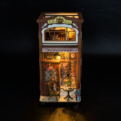 2Kids Toys - 3D slagalica LED Podupirač za knjige Kafić 2xAAA