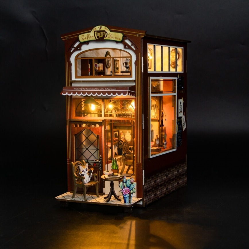 2Kids Toys - 3D slagalica LED Podupirač za knjige Kafić 2xAAA