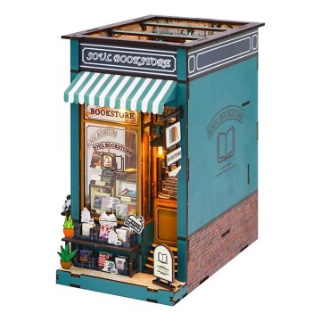 2Kids Toys - 3D slagalica LED Podupirač za knjige Soul knjižara 2xAAA