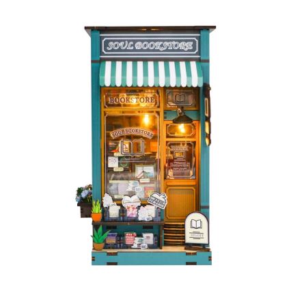 2Kids Toys - 3D slagalica LED Podupirač za knjige Soul knjižara 2xAAA